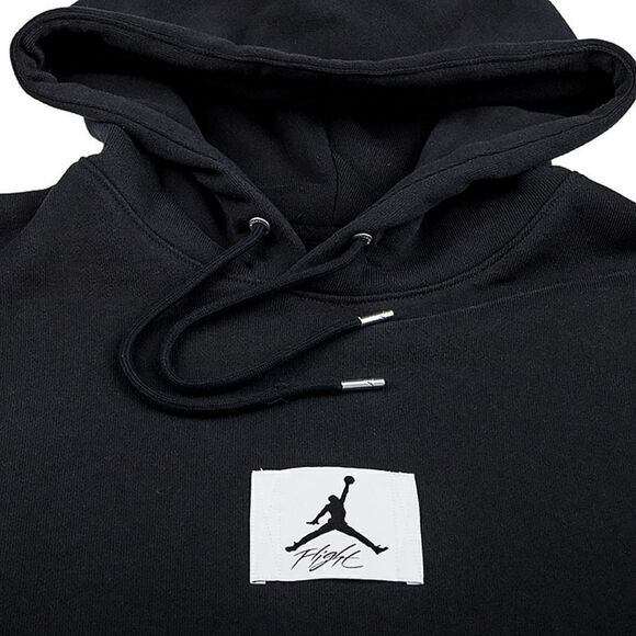 Air Jordan 1 3 4 Essentials Flight Hoodie Fleece Men's S Black White DQ7338-010 - Picture 14 of 16